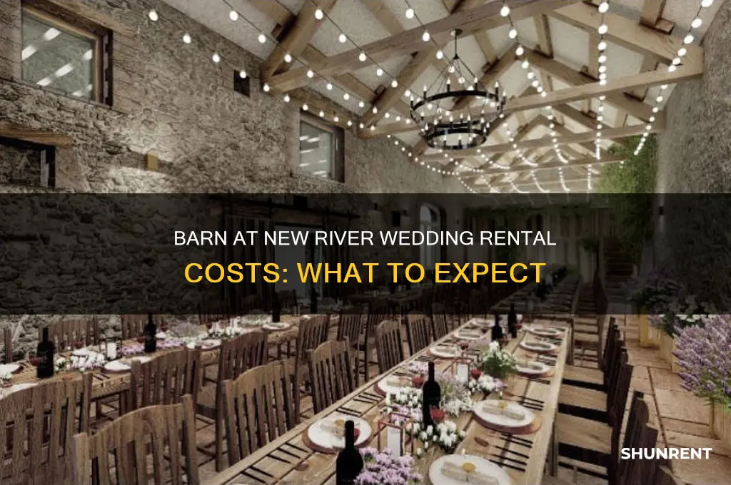 what does the barn at new river rent for wedding
