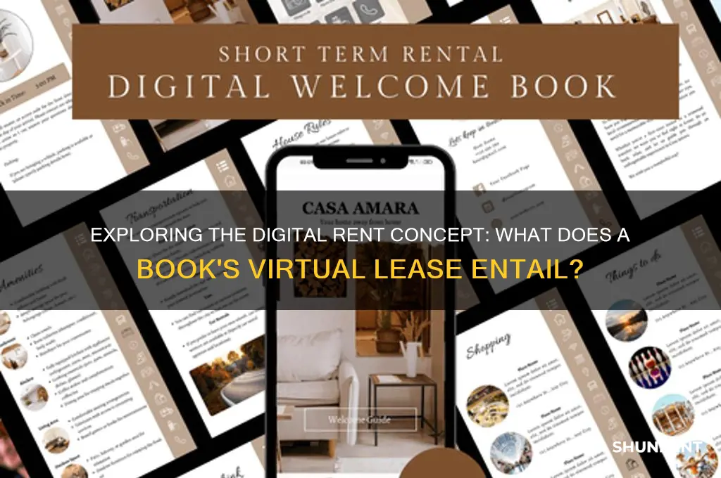what does the digital rent of a book look like