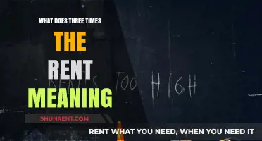 Understanding the 'Three Times Rent' Rule: What Does It Mean?