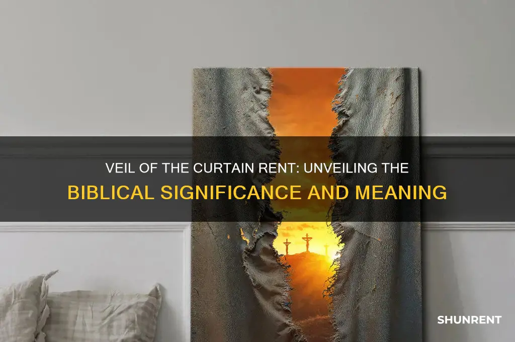 what does veil of the curtain was rent