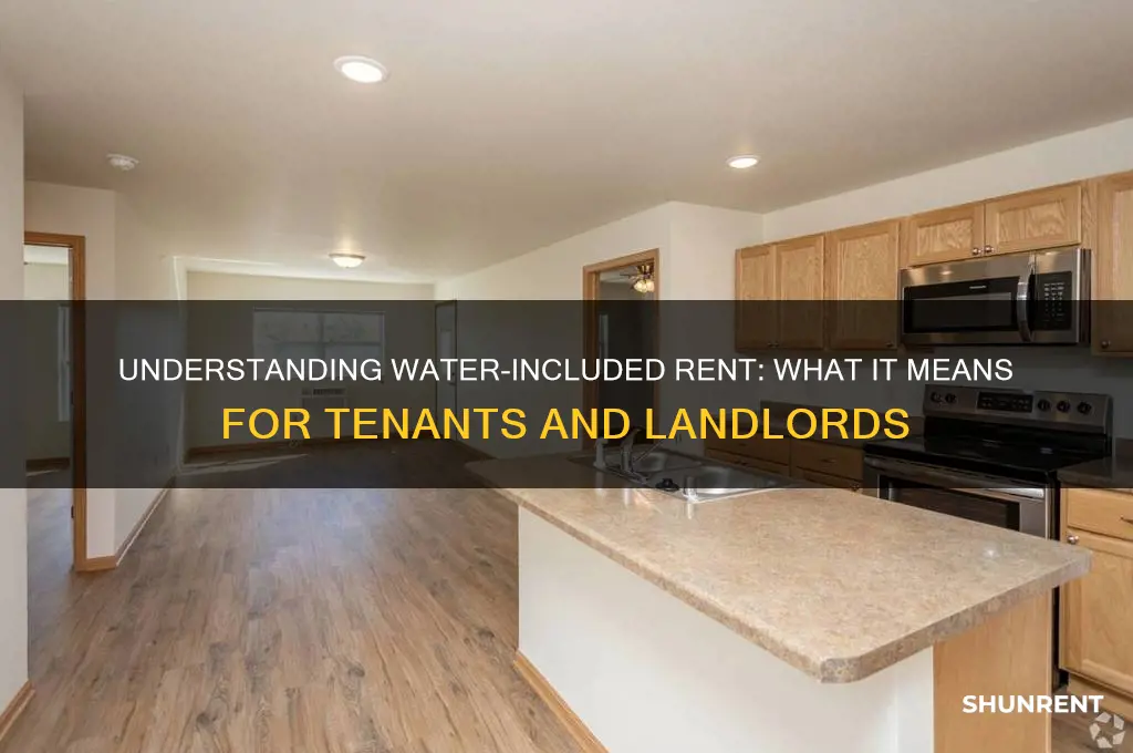 what does water included in rent mean