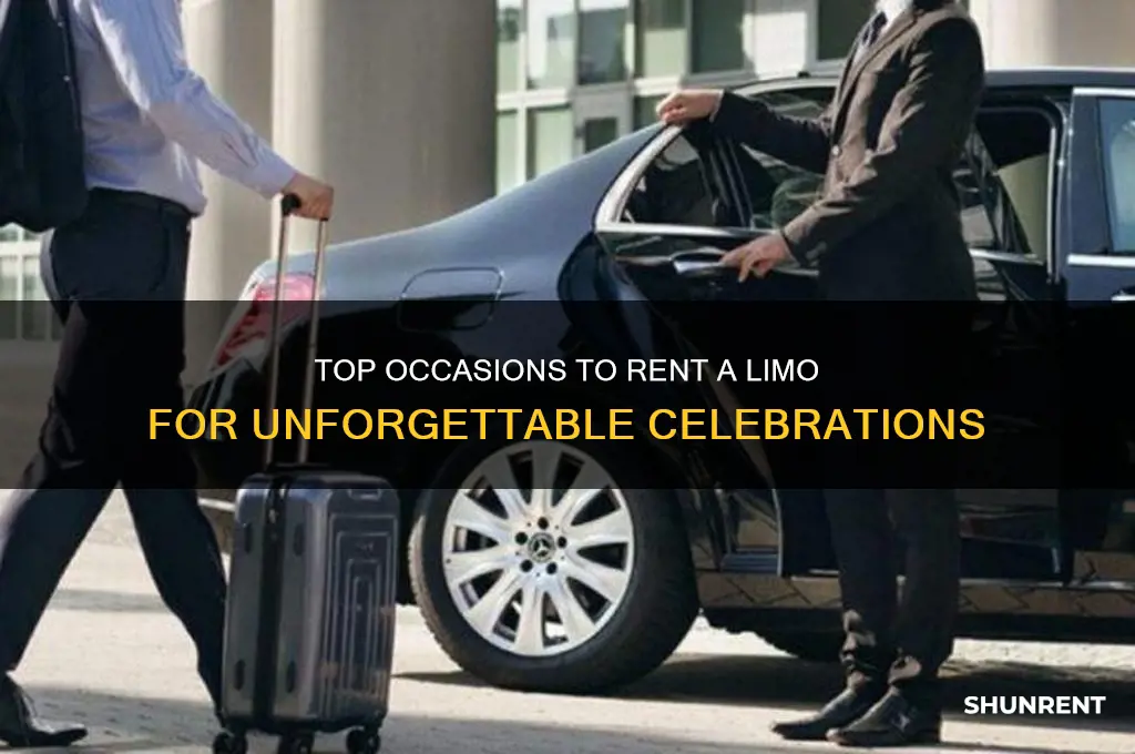 what events do you rent limos for