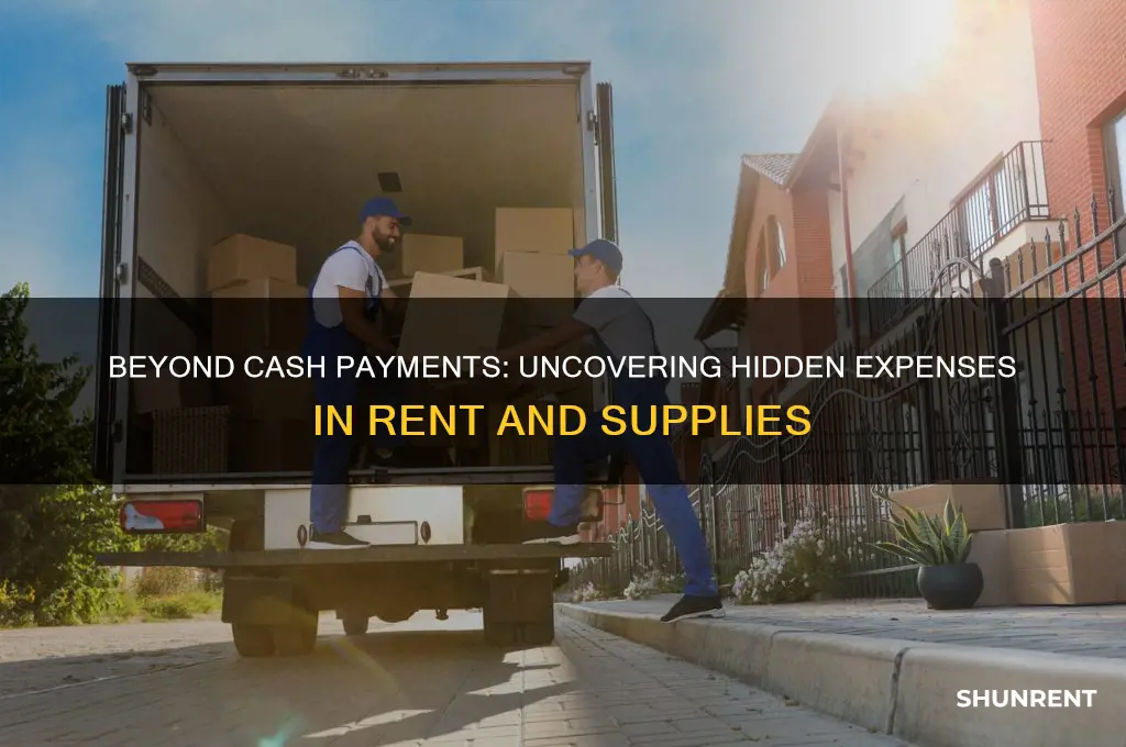 what expenses are not included in cash payments rent supplies