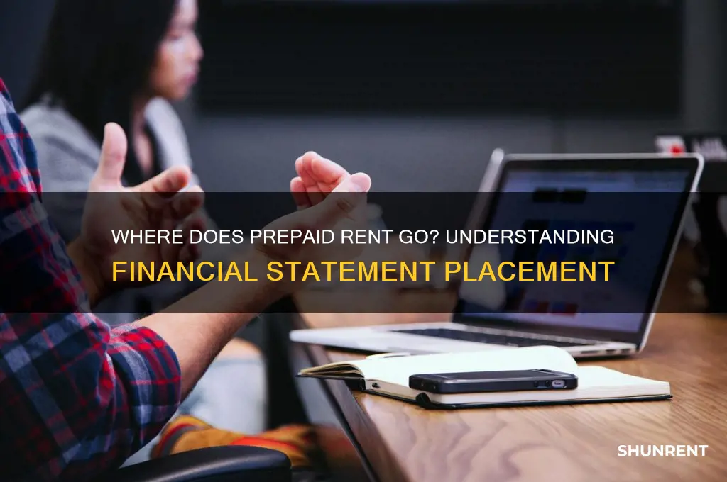 what financial statement does prepaid rent appear on