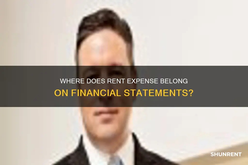what financial statement is rent expense on