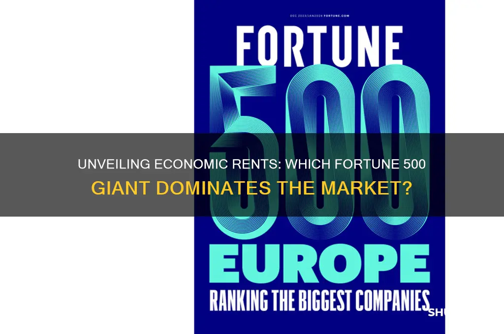 what fortune 500 company has economic rents
