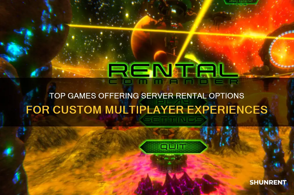 what games allow you to rent a server