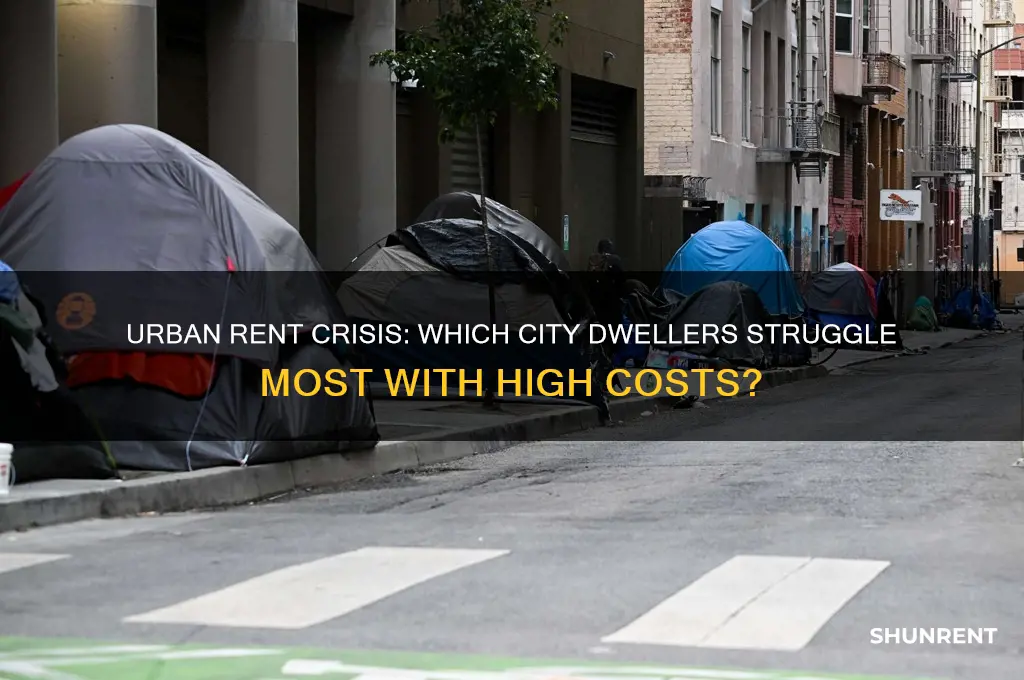 what groups of people in cities suffer from high rents