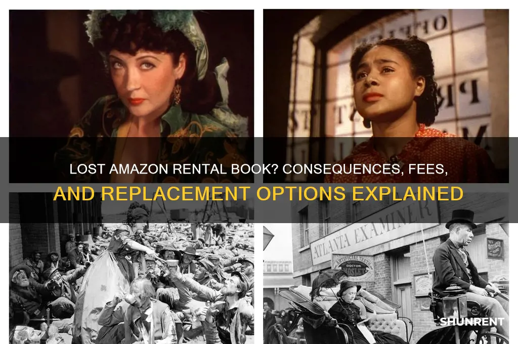 what happenes if i lose a book rented from amazon