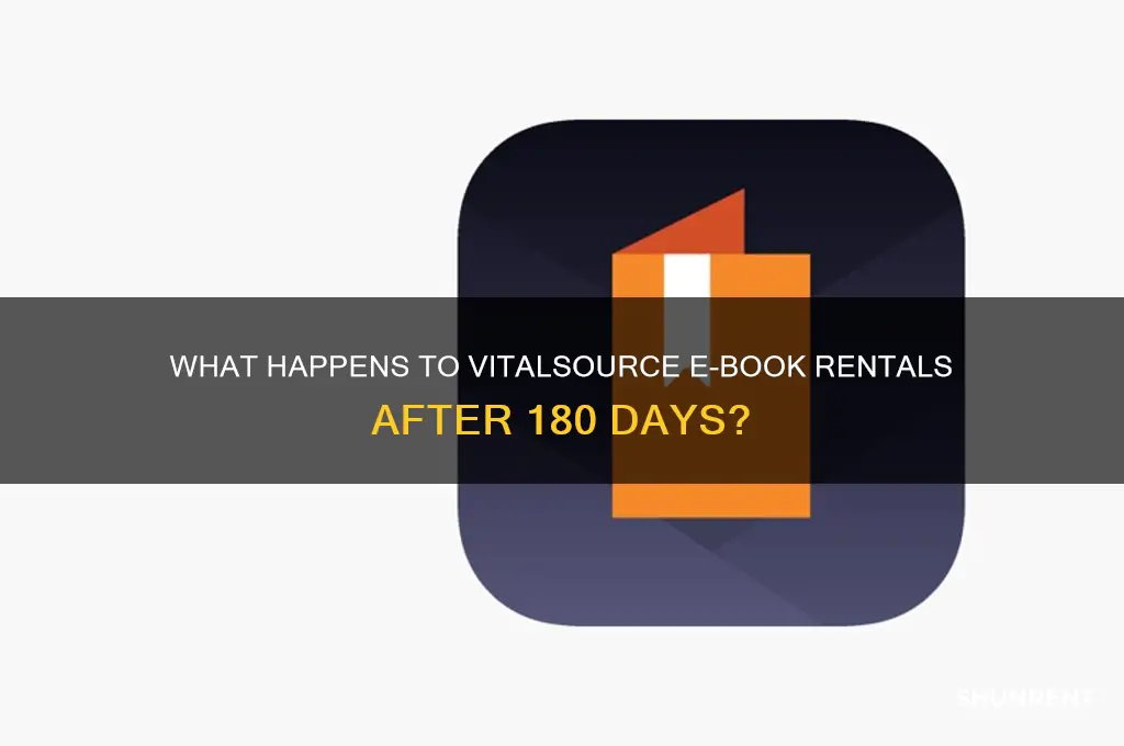 what happens after 180 days to e-books rented through vitalsource