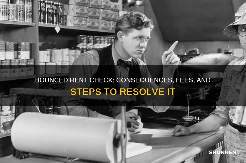 what happens if a check bounced for rent