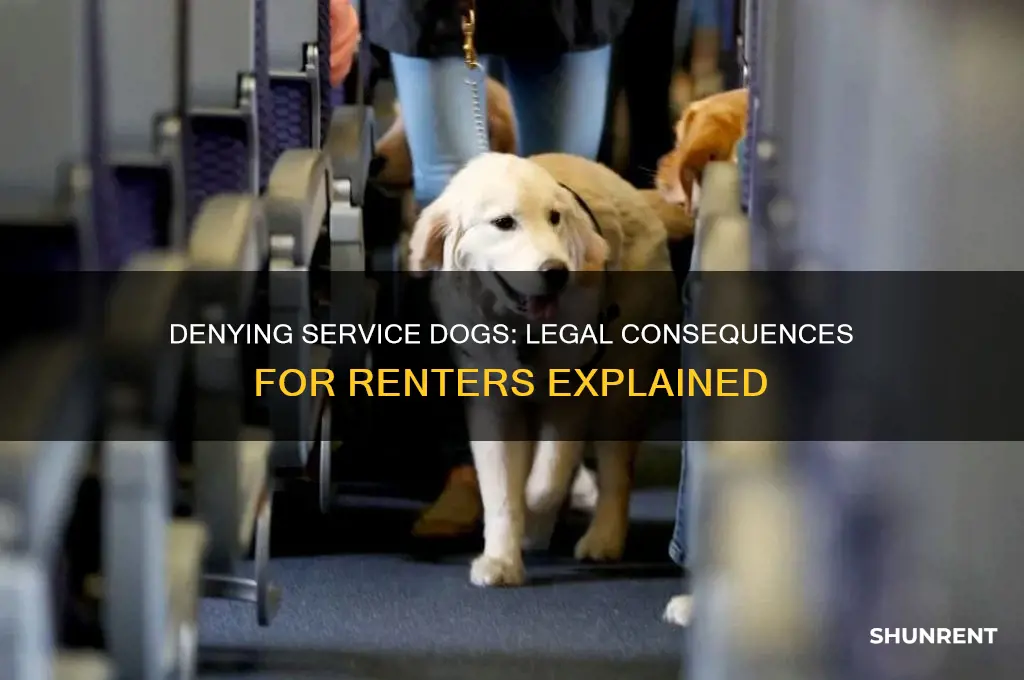 what happens if a renter deny a service dog