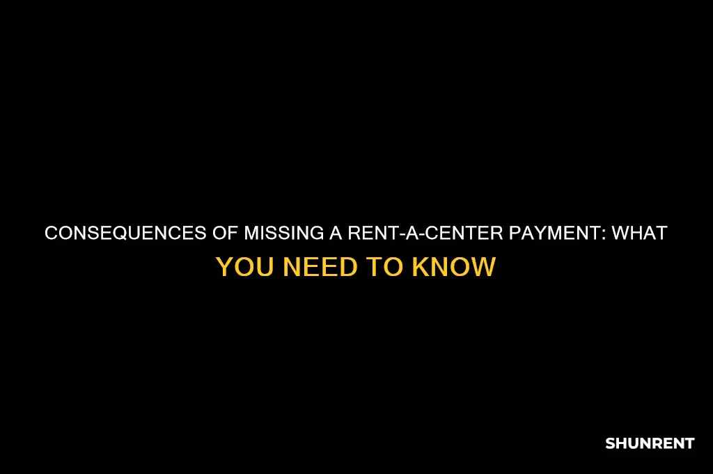 what happens if i miss a rent a center payment