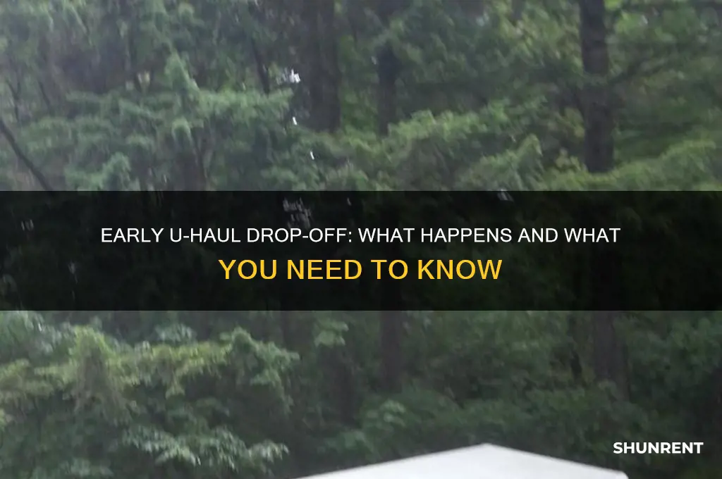 what happens if i rent uhaul and drop off before