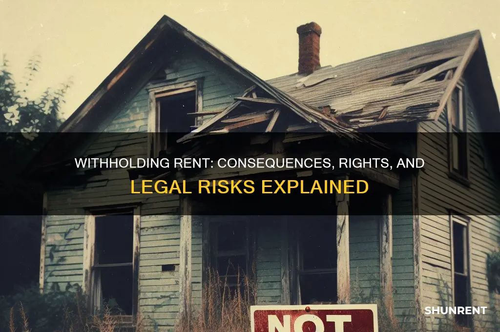 what happens if i withhold my rent