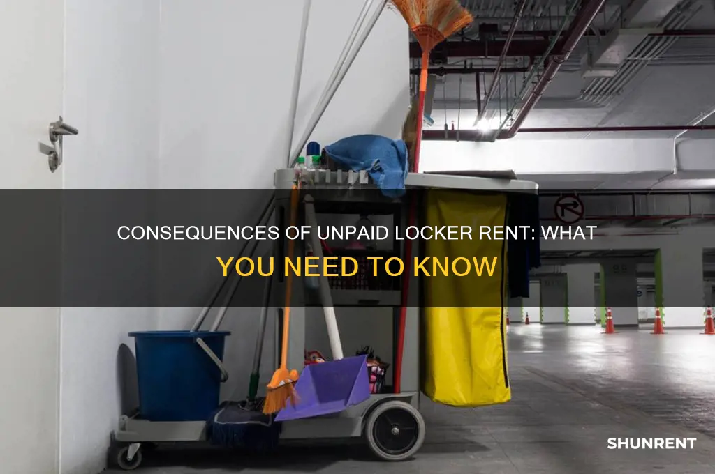 what happens if locker rent is not paid