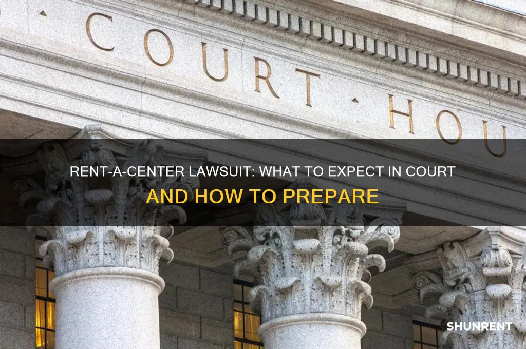 what happens if rent a center takes you to court