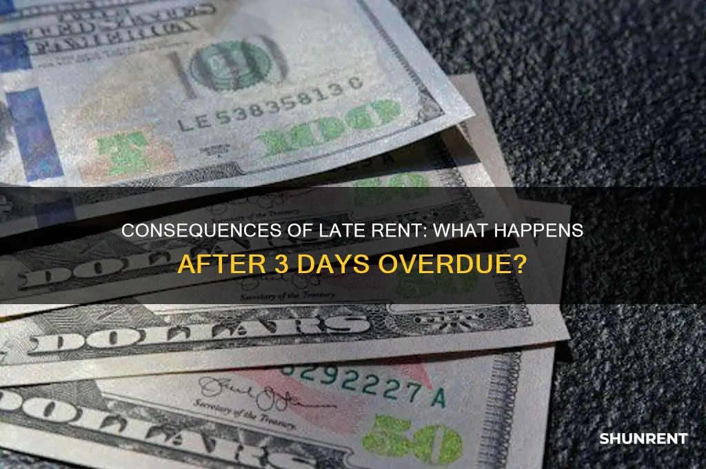 what happens if you are three days late for rent