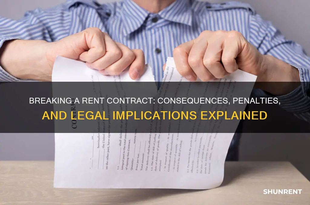 what happens if you break rent contract