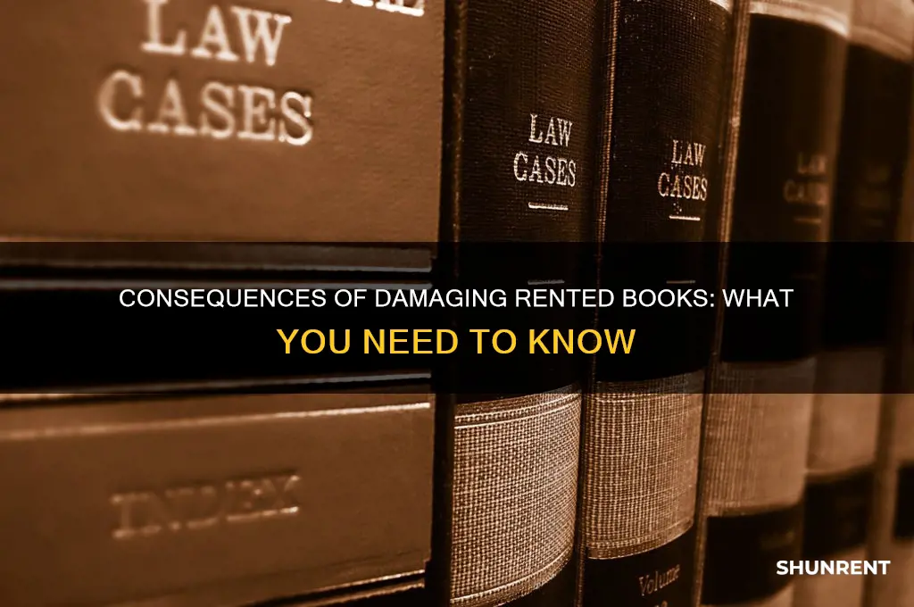 what happens if you damage a rented book