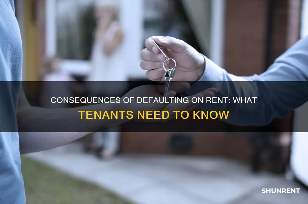 what happens if you defualt on rent