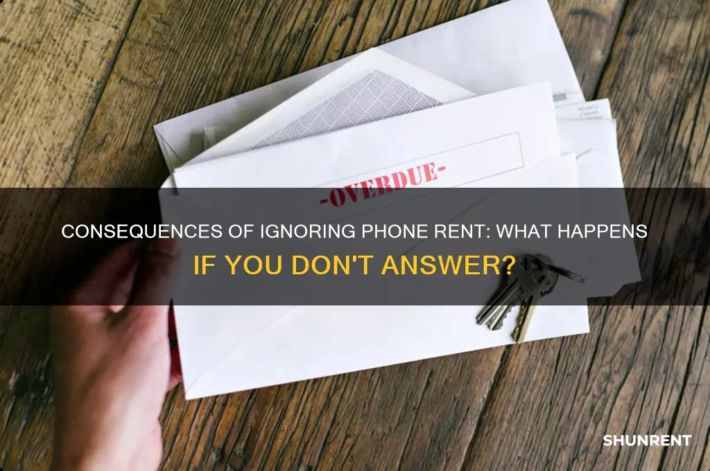 what happens if you dont answer the phone rent one