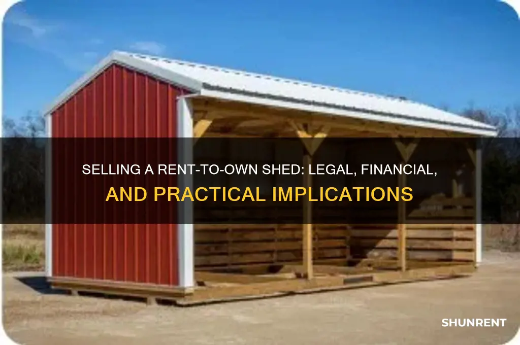 what happens if you sell a rent to own shed