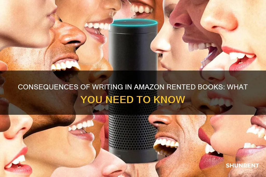 what happens if you write a amazon rented book