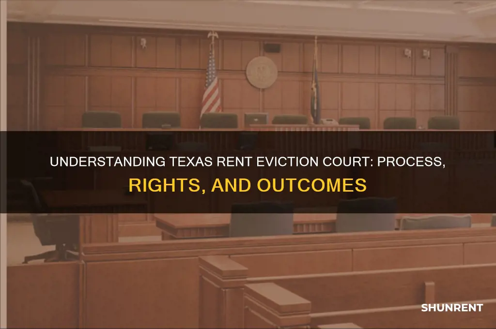 what happens in rent eviction court texas