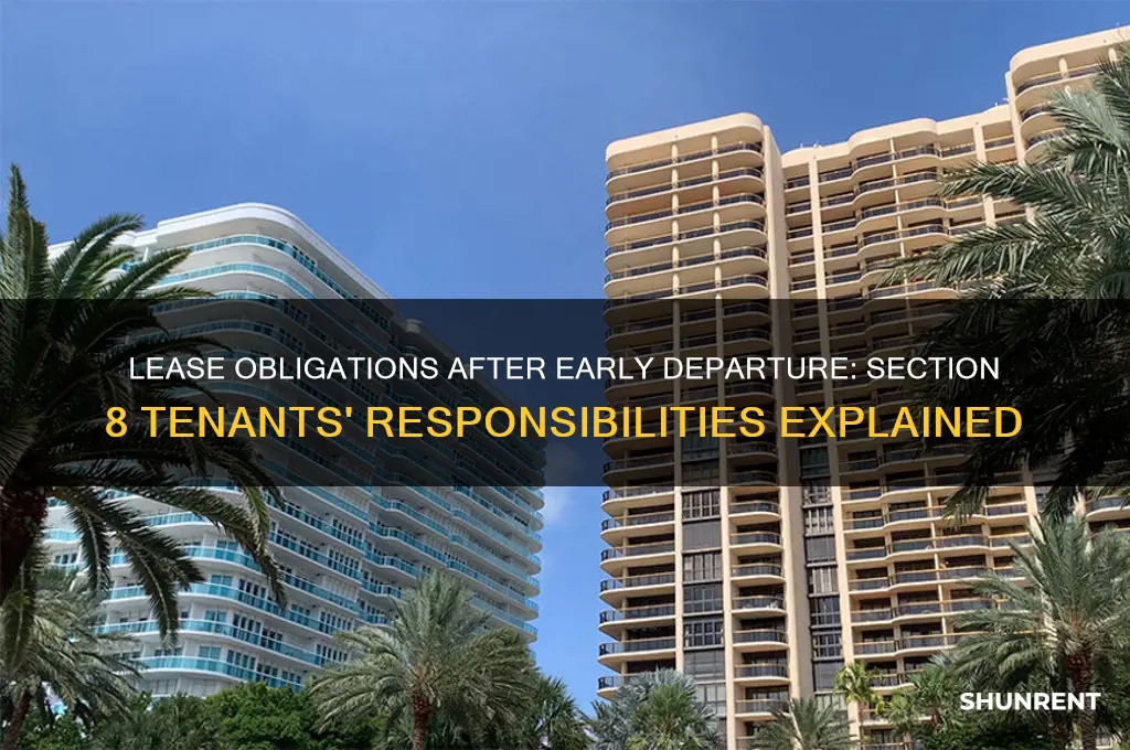 what happens to lease when section 8 renter leaves early