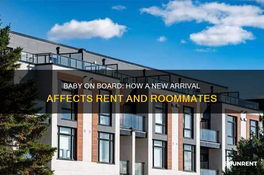 what happens to rent when a roommate has a baby
