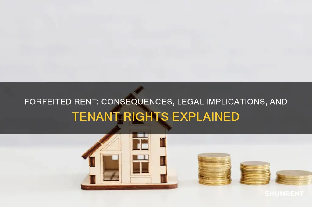 what happens to rent when it is forfietted