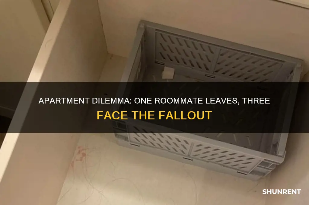 what happens when 4 people rent an apartmentand 1 leaves