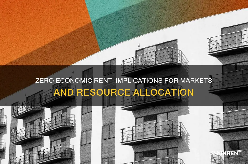 what happens when economic rent equals zero