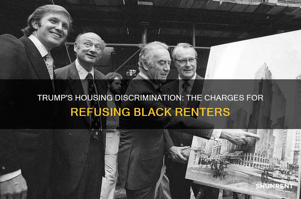 what has trump charged for not renting to black people