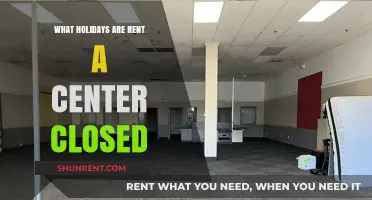 Rent-A-Center Holiday Closures: When Are Stores Closed?