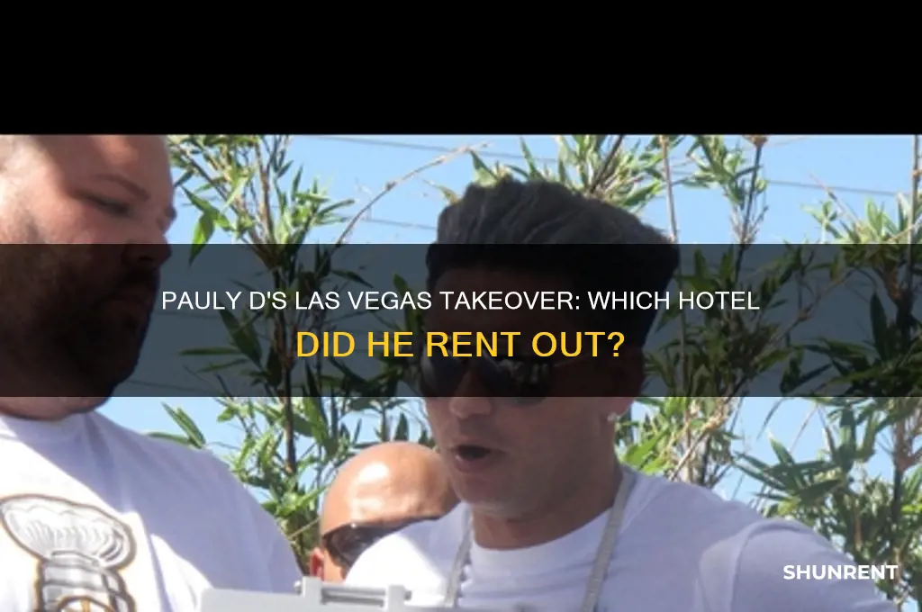 what hotel did pauly d rent out in las vegas
