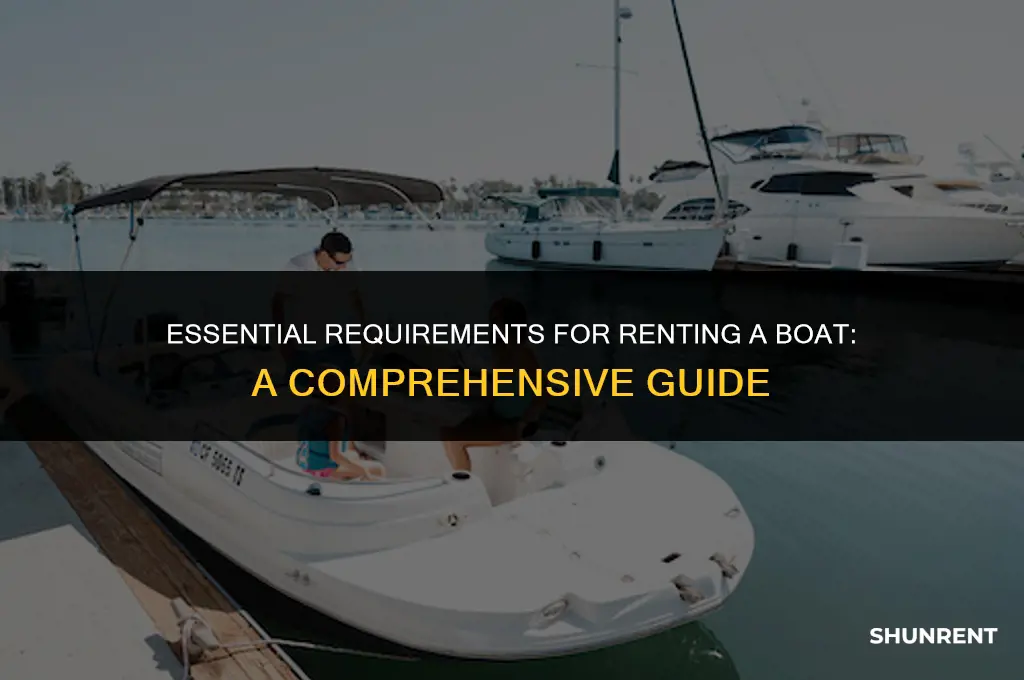 what i need to rent a boat