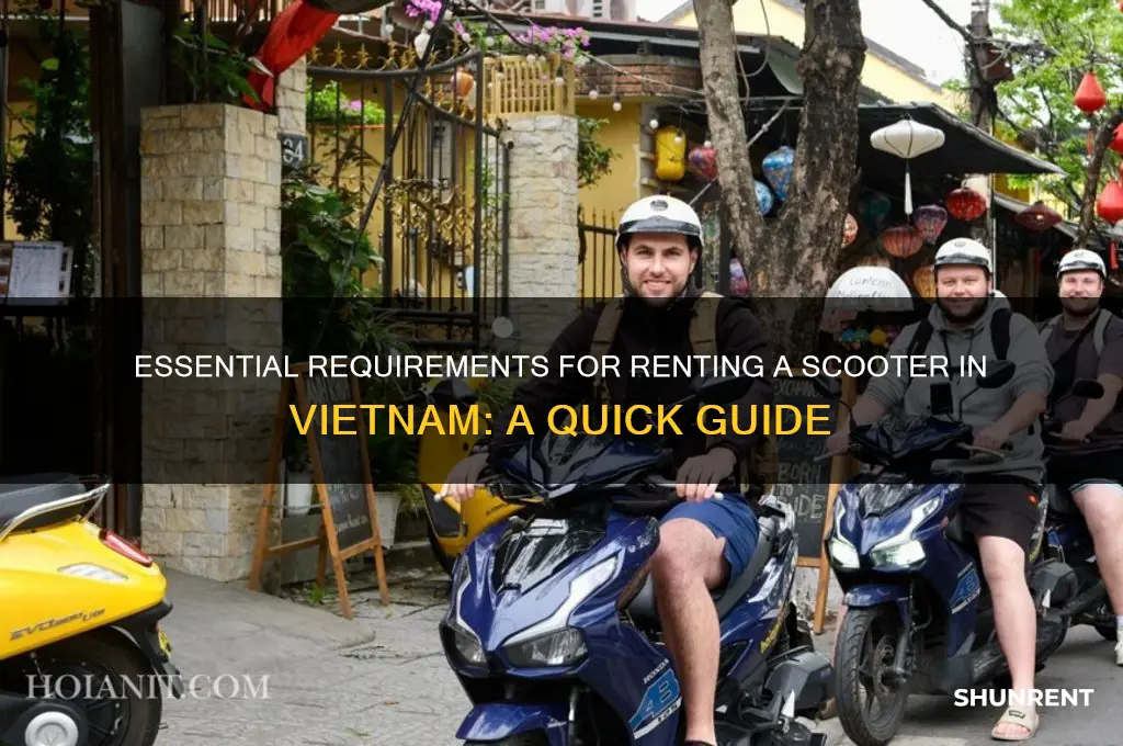 what i need to rent a scooter in vietnam