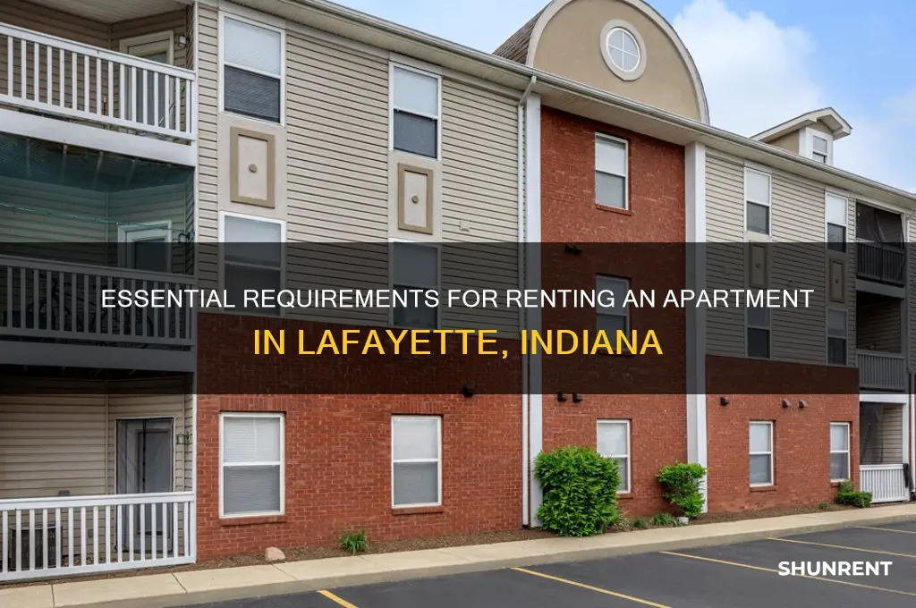 what i need to rent appartment in lafayette in