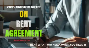 Rent Agreement Without a Month's Notice: Legal Consequences and Tenant Rights