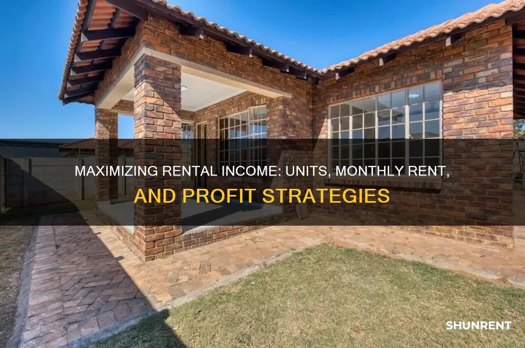 what if collet monthly rent and numbr of units