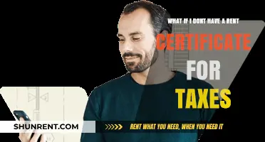 No Rent Certificate? How to Handle Taxes Without One