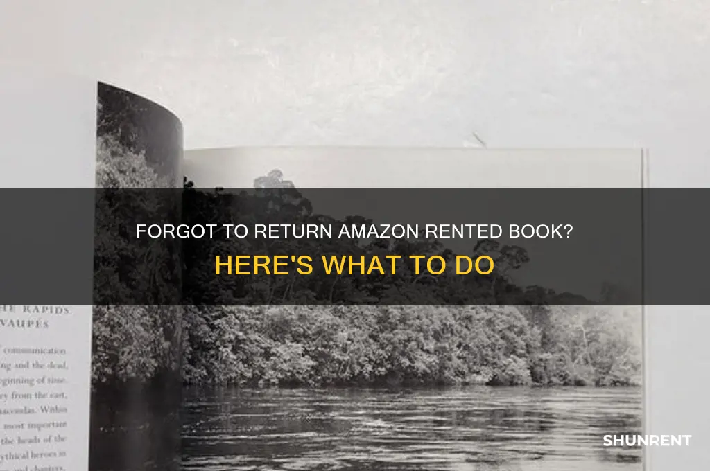 what if i forgot to return rented book from amazon