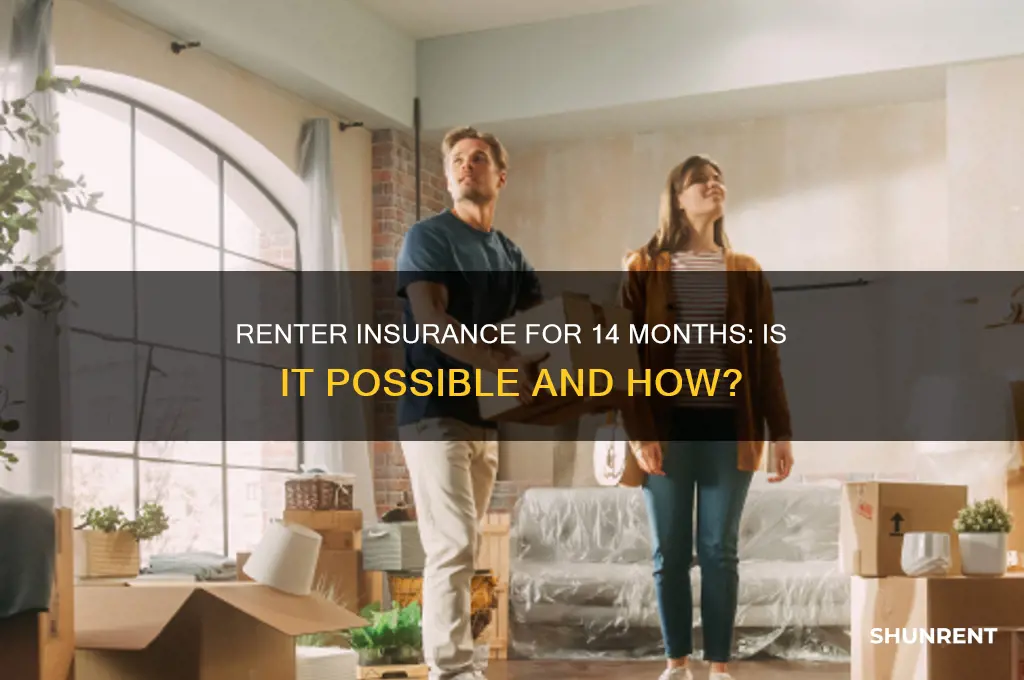 what if i need renter insurance for 14 months