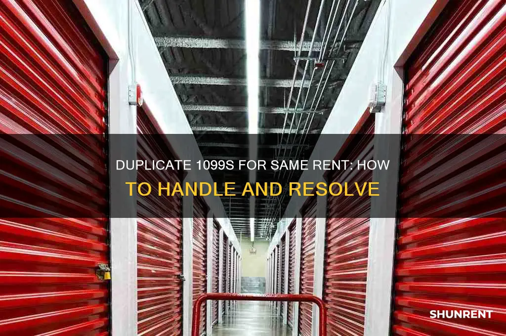 what if i received 2 1099 for same rent