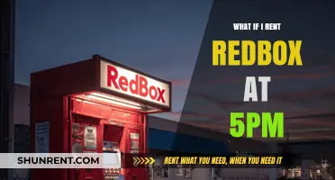 Late Night Movie Magic: Renting Redbox at 5 PM