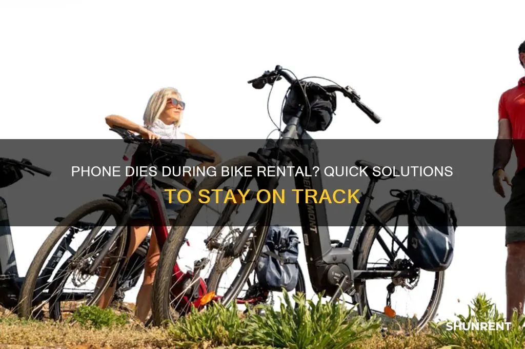 what if my phone dies while renting a bike