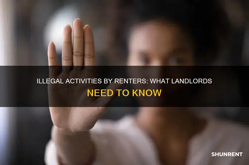 what if my renter are doing illigal activiry