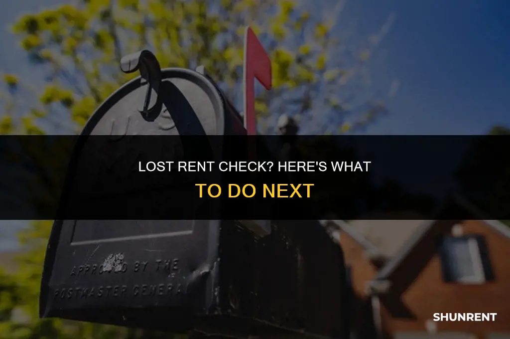 what if rent check lost in mail
